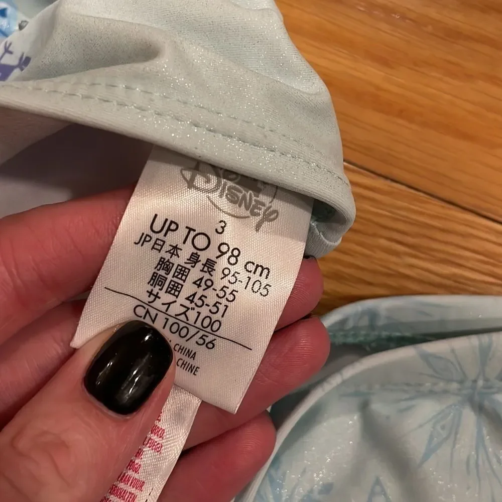 DISNEY - size 3(2) piece bathing suit